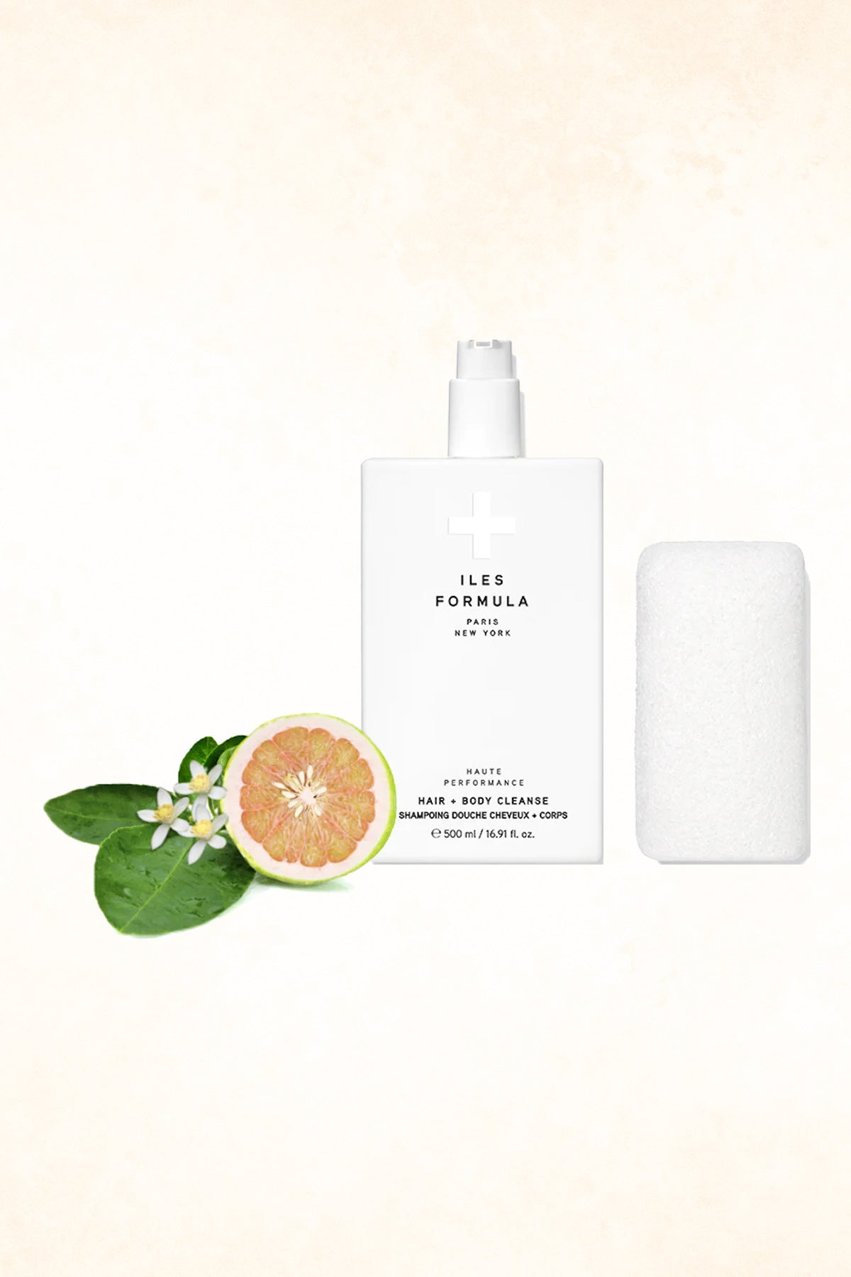 Iles Formula – Hair + Body Cleanse + Sponge