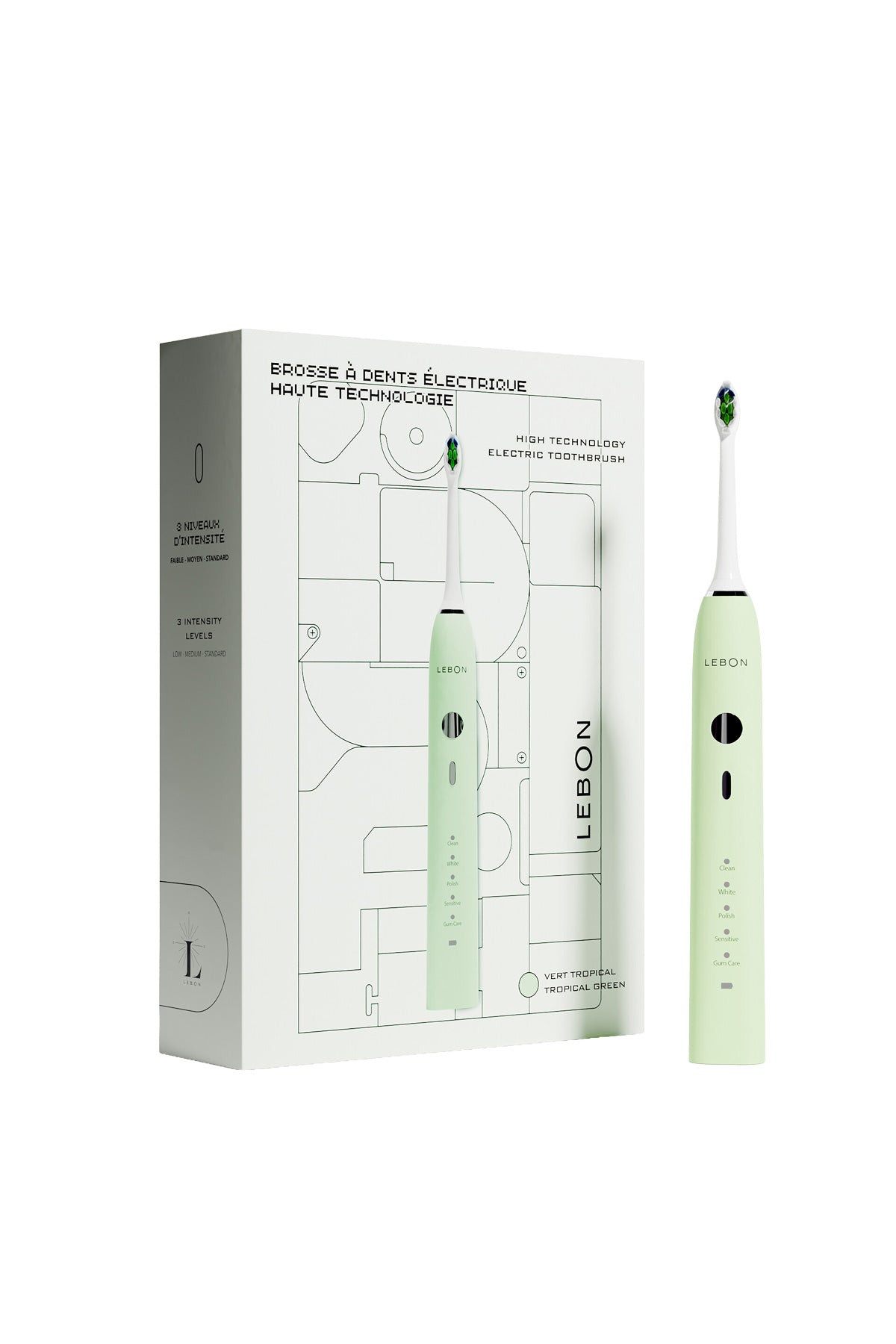 Lebon - Electric Toothbrush Tropical Green