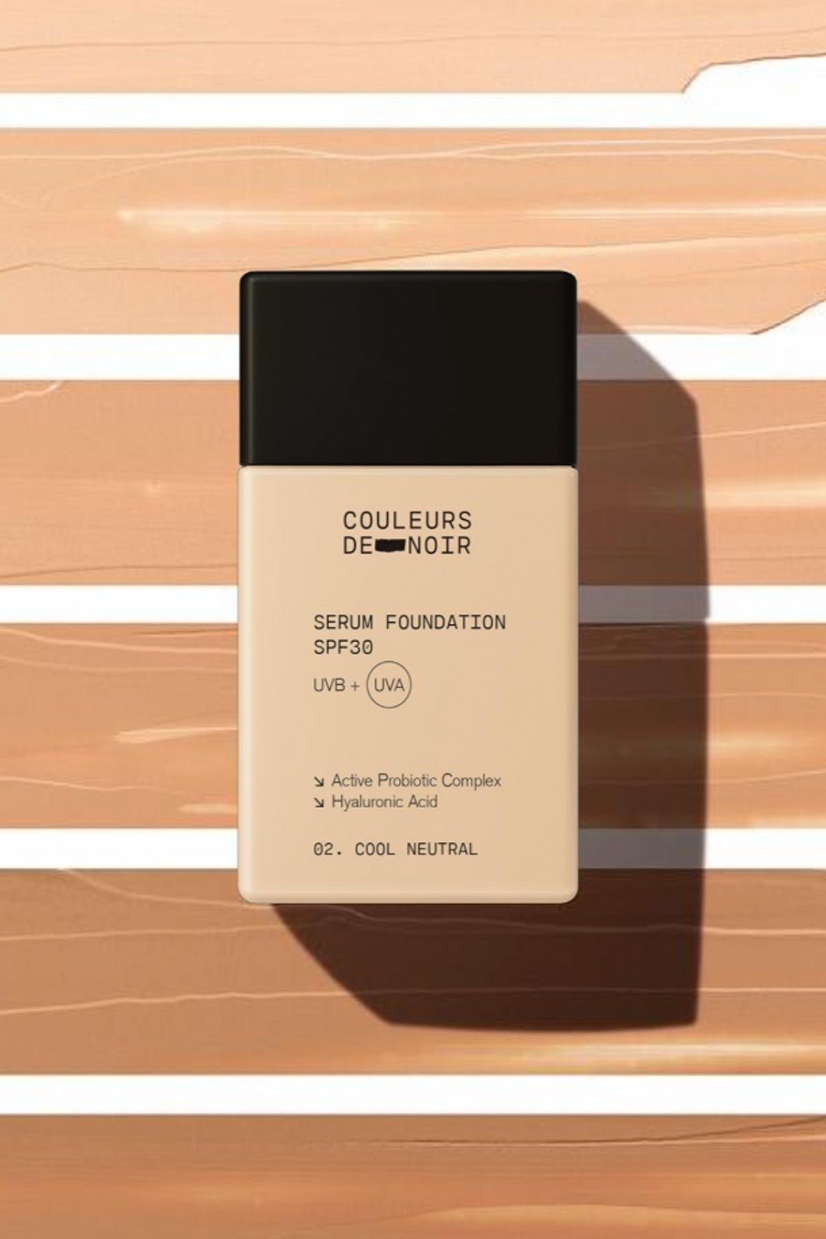 Couleurs de Noir - Serum Foundation SPF30  - 06 Warm Rosé