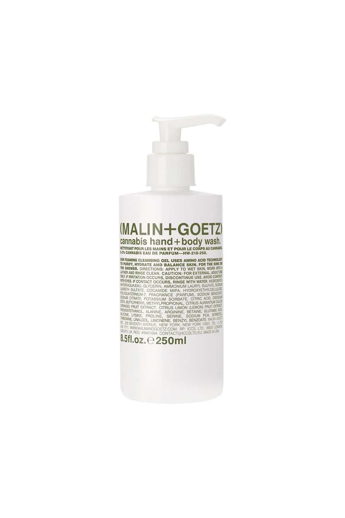 Malin+Goetz – Cannabis Hand + Body Wash 8.5 oz / 250 ml