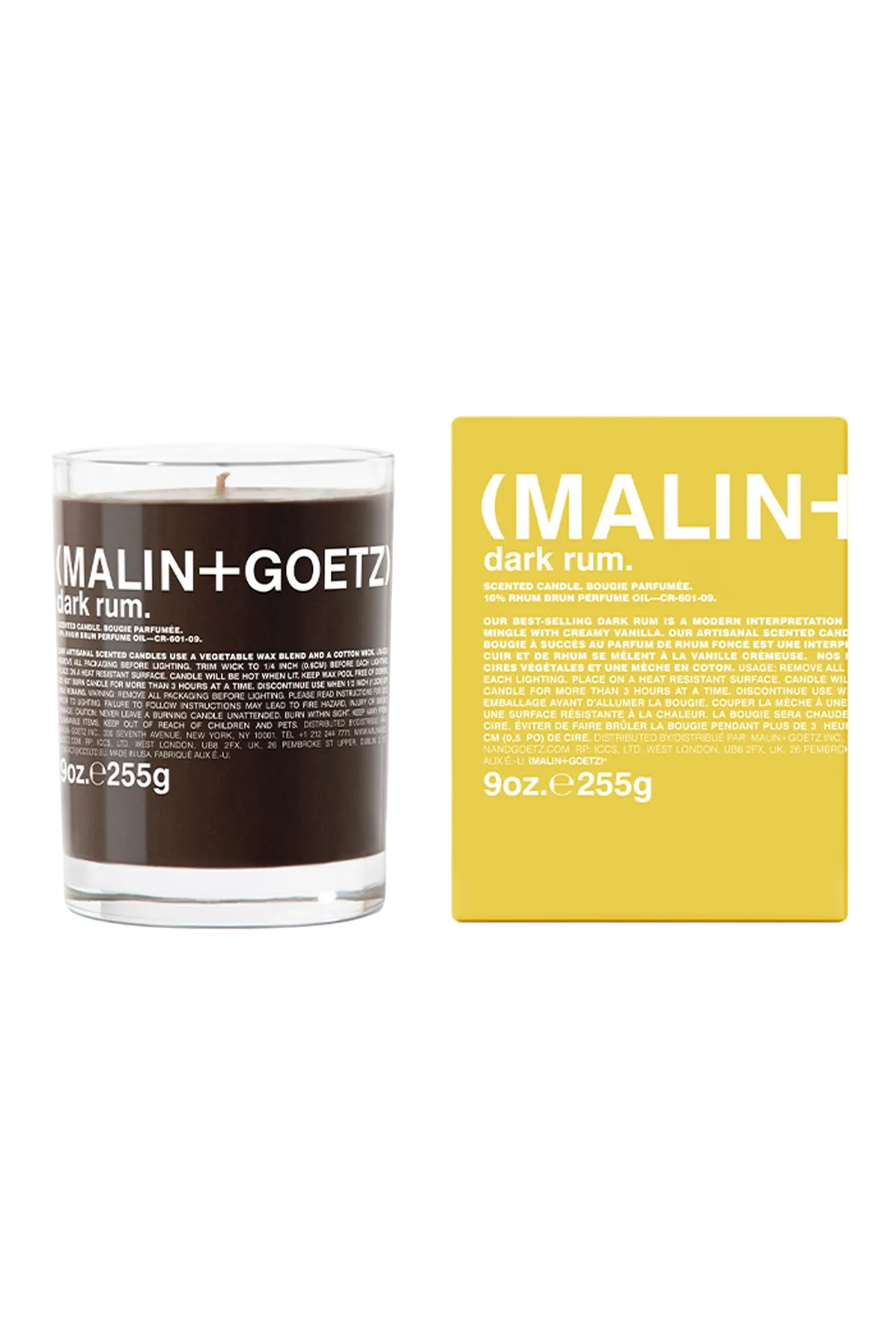Malin+Goetz – Dark Rum Candle 255 g