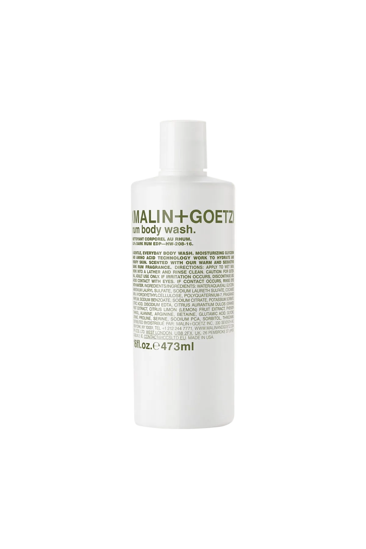 Malin+Goetz – Rum Hand + Body Wash 16 oz / 473 ml