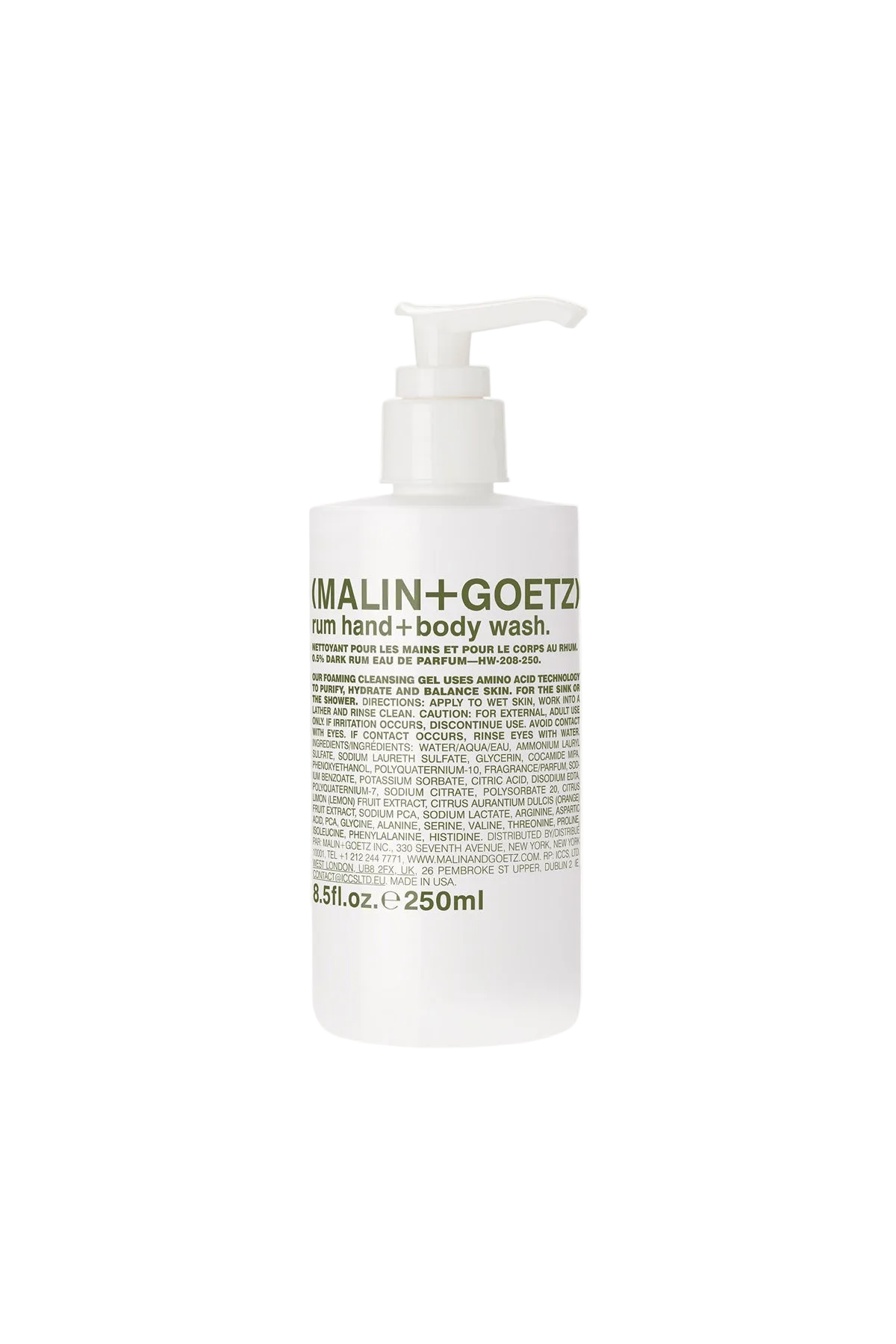 Malin+Goetz – Rum Hand + Body Wash 8.5 oz / 250 ml