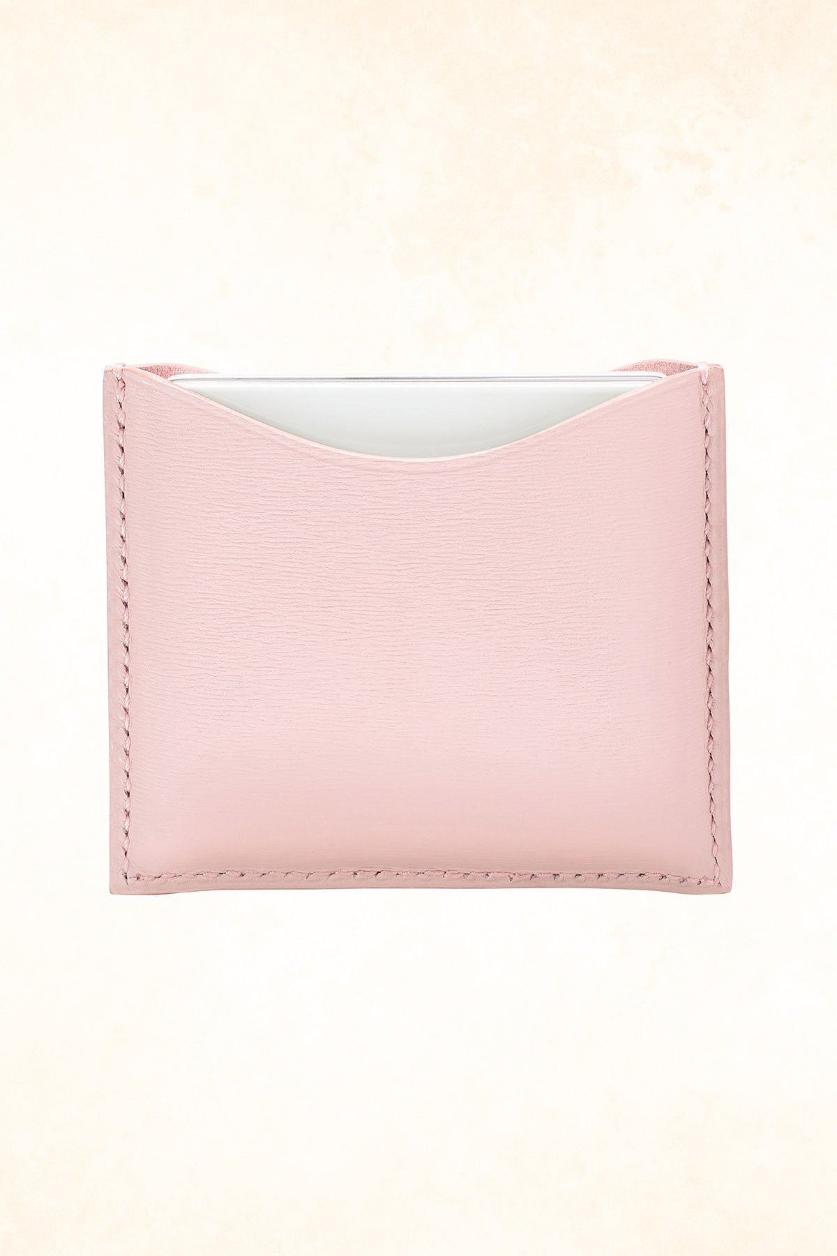La Bouche Rouge – Refillable Pink Fine Leather Compact Case